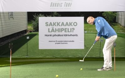 Nordic Turf Tekonurmet Tampereen EazyGolf Training Center halliin