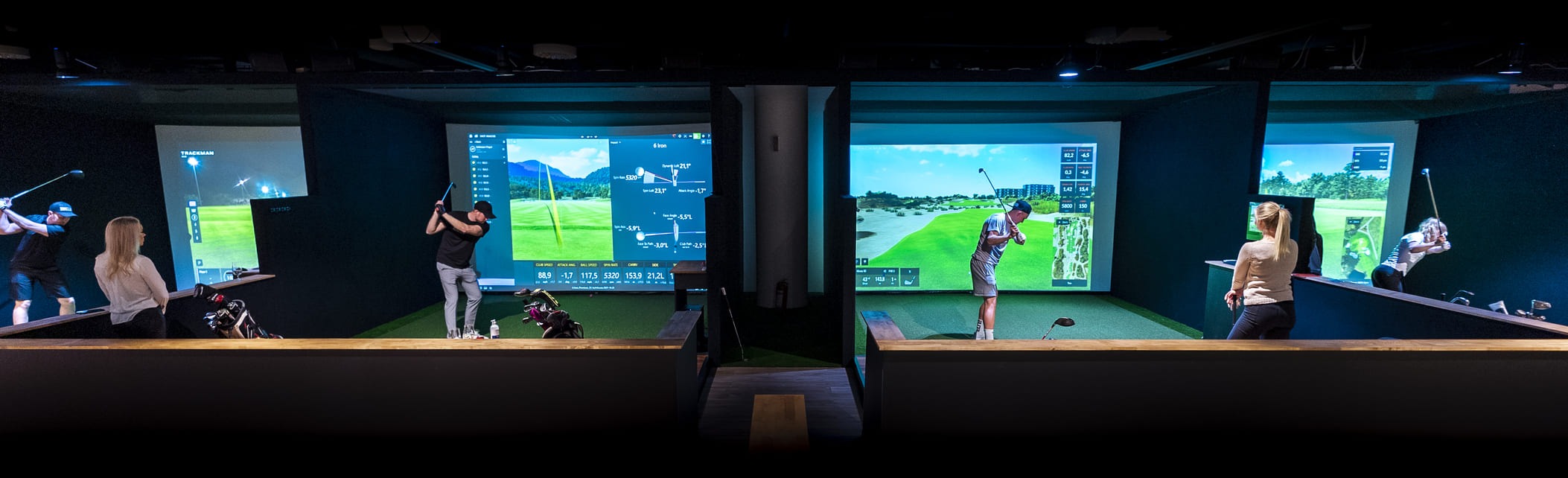 Bogey Park Trackman Trackman golfsimulaattorin rakennus