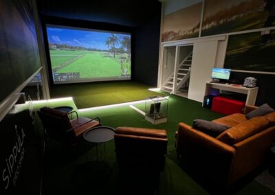 Tekonurmi lyöntimatto trackman golfsimulaattoriin
